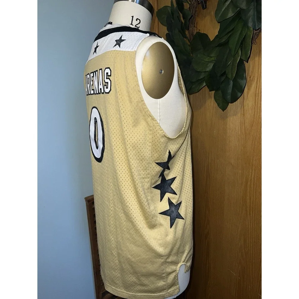 Adidas Gilbert Arenas Wizards Jersey Mens XL Gold Good NBA Agent Zero #0‎ Mesh